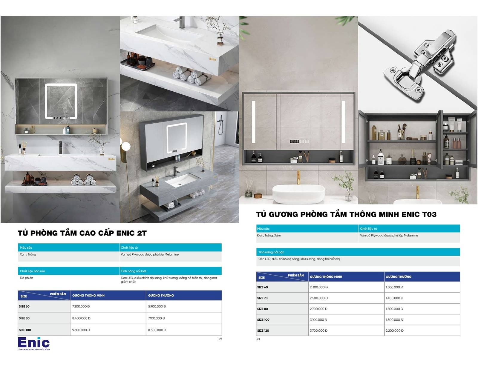 Thiết bị vệ sinh ENIC Catalogue và Bảng giá mới nhất 2024 /Page 15